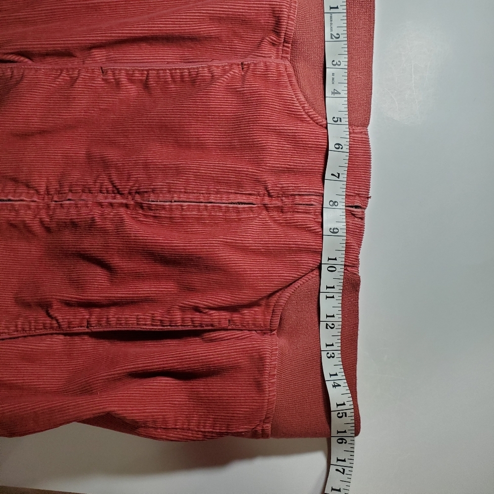 MOSSIMO SUPPLY CO. Corduroy Biker Style Jacket Coat Salmon Color Women's M - EUC - Picture 8 of 10